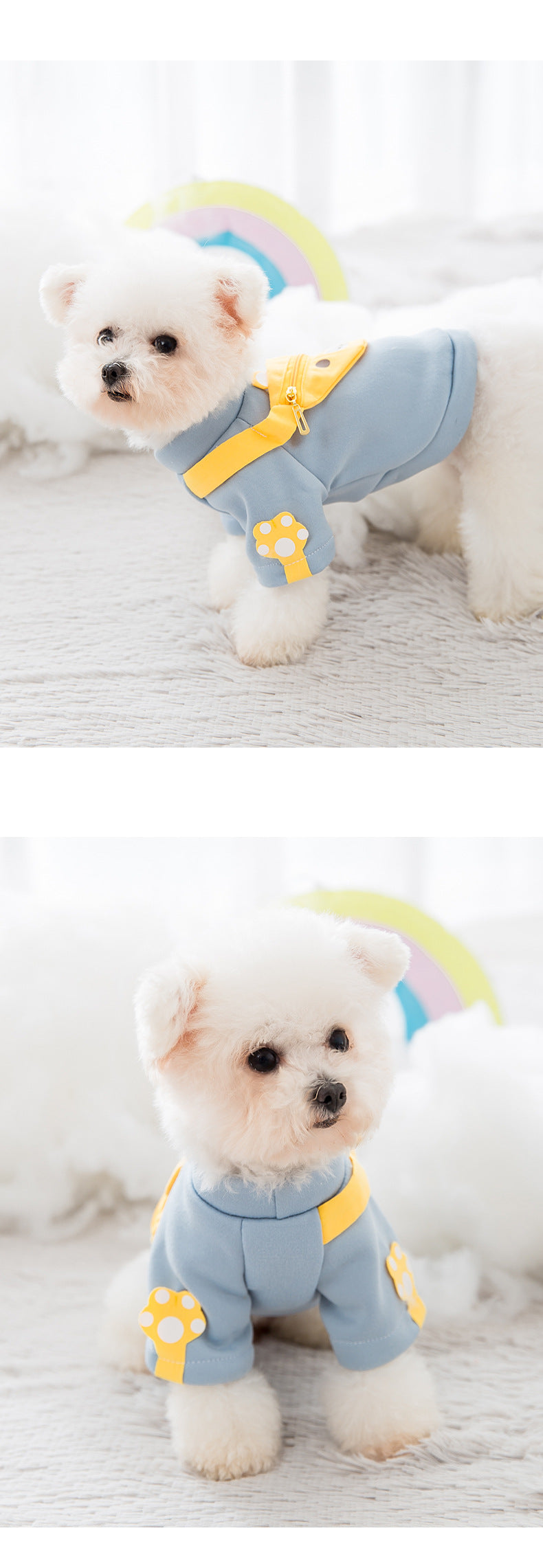 Grey sweater/bear backpack